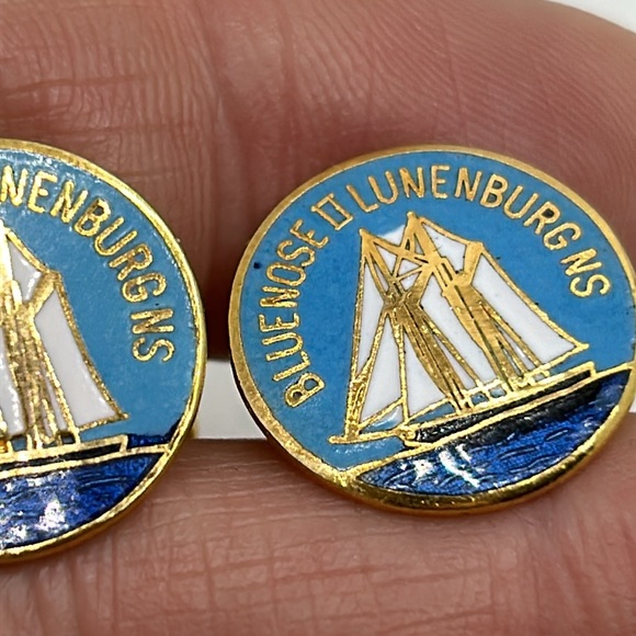 Bluenose II Lunenburg NS cuff links - Picture 6 of 13